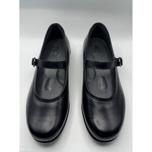 SAS Mary Jane Maria Shoes 7 W Black Leather Tripad Comfort Wedge Classic Comfort